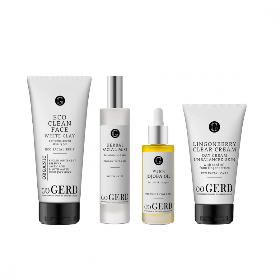 Hudvrdsrutin vid rosacea i gruppen Hudvrd / Hudvrdsrutiner hos Sense Spa Clarion Sense (ROSACEA)